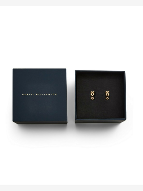 Daniel Wellington Дамски златни стоманени обеци Daniel Wellington с 3 връзки
