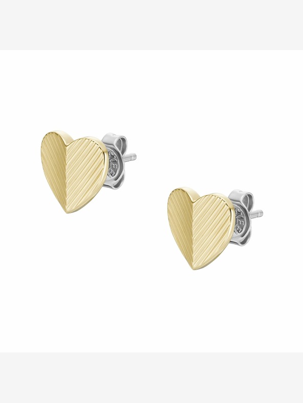 Fossil Дамски обеци със златно покритие Fossil JF04654710