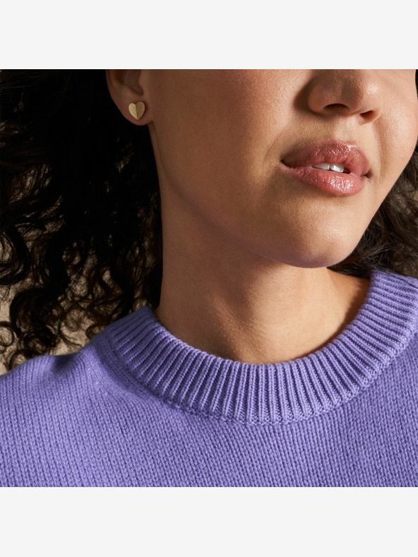 Fossil Дамски обеци със златно покритие Fossil JF04654710