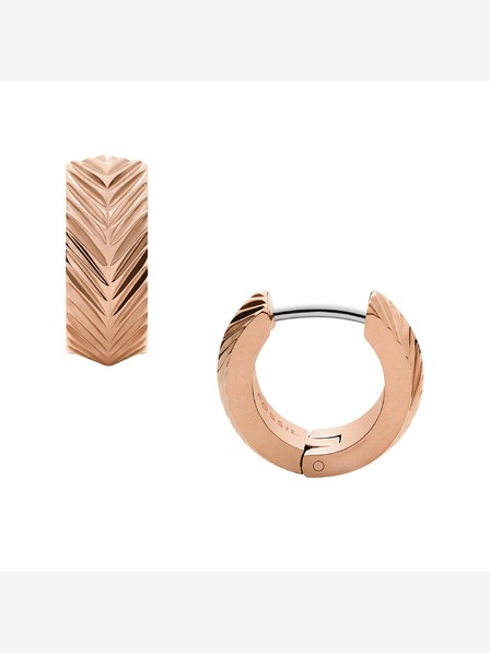 Fossil Дамски обеци с покритие от розово злато Fossil JF04662791