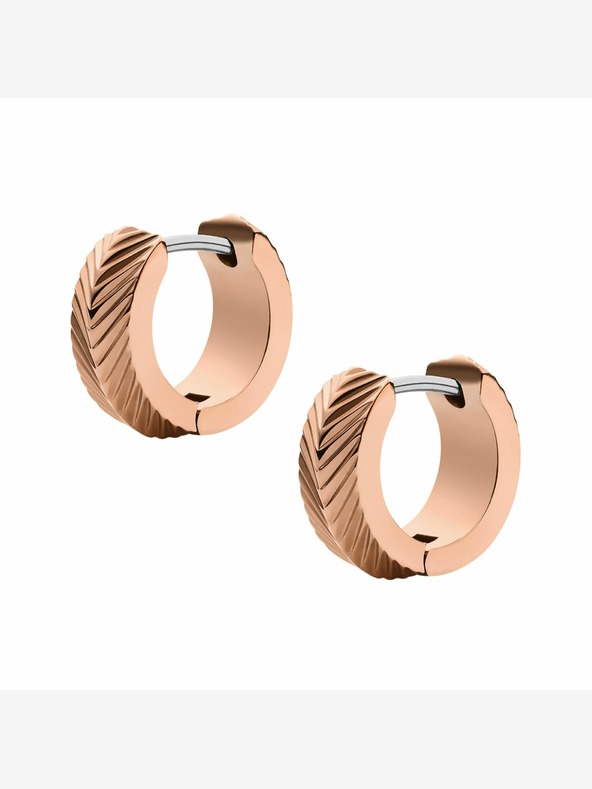 Fossil Дамски обеци с покритие от розово злато Fossil JF04662791