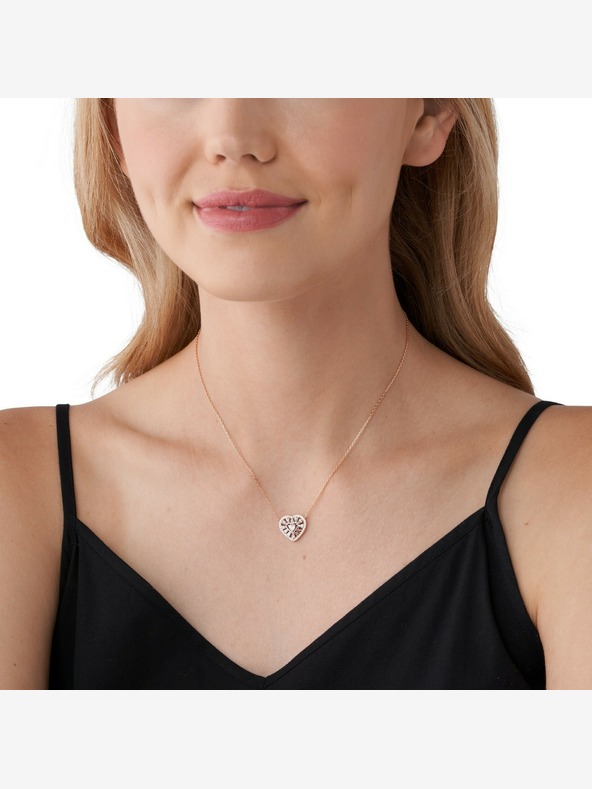 Michael Kors Дамско сребърно колие Michael Kors MKC1689CZ041