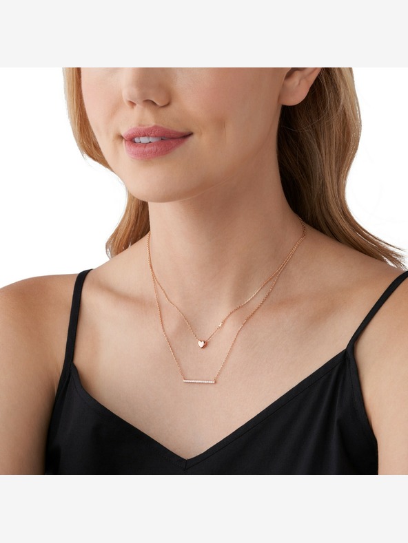 Michael Kors Дамско сребърно колие Michael Kors MKC1675CZ791