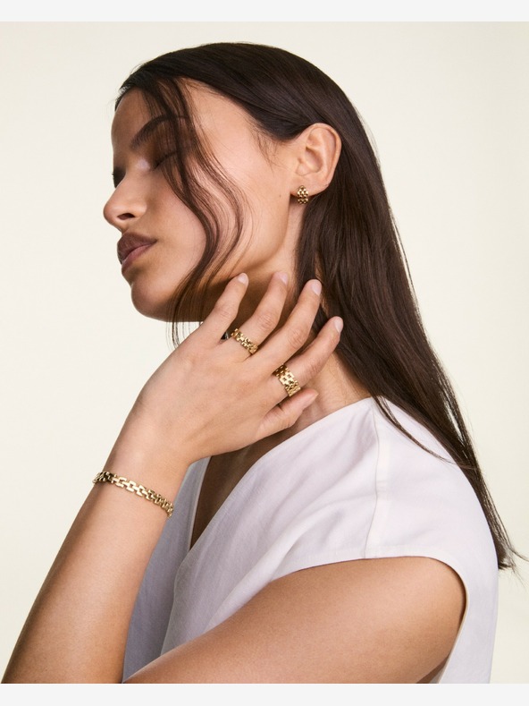 Daniel Wellington Daniel Wellington златен стоманен пръстен с 3 връзки