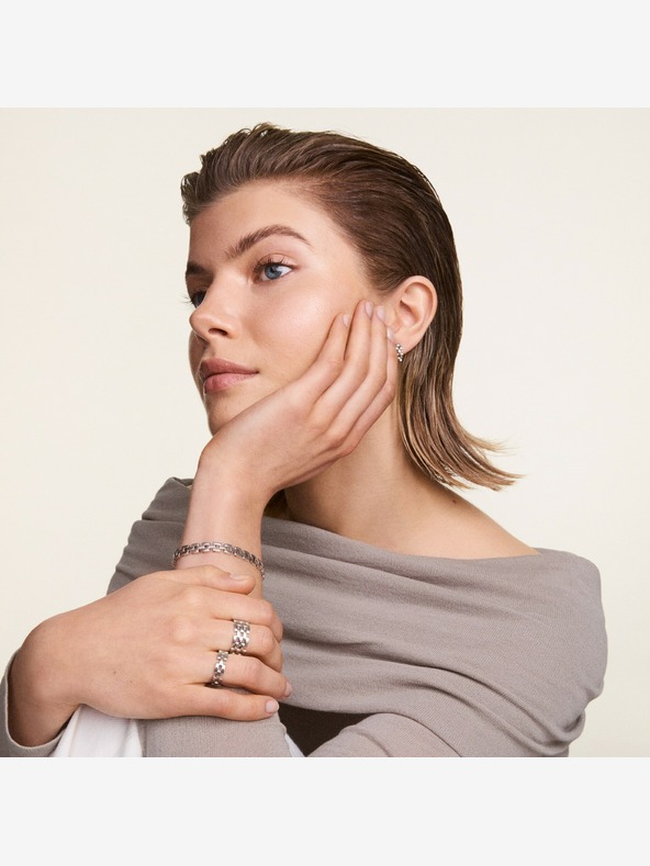 Daniel Wellington Даниел Уелингтън сребърен стоманен пръстен с 5 връзки