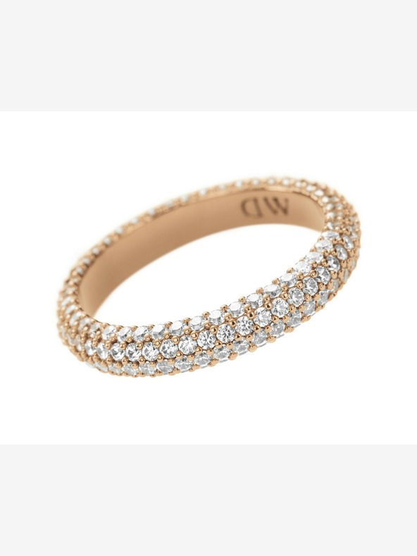 Daniel Wellington Пръстен от стомана с паве на Daniel Wellington