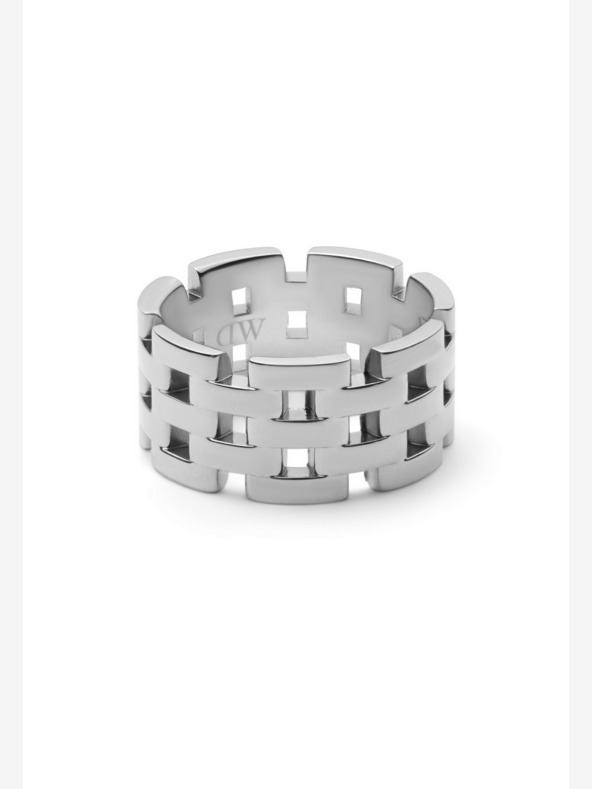 Daniel Wellington Даниел Уелингтън сребърен стоманен пръстен с 5 връзки