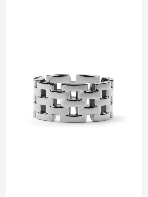 Daniel Wellington Даниел Уелингтън сребърен стоманен пръстен с 5 връзки