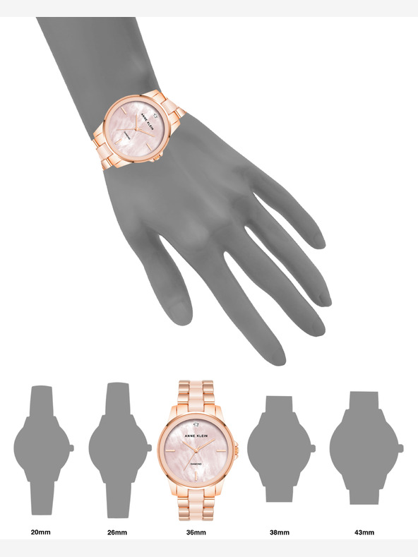 Anne Klein Дамски кръгъл часовник Anne Klein AK/ 4120BHRG