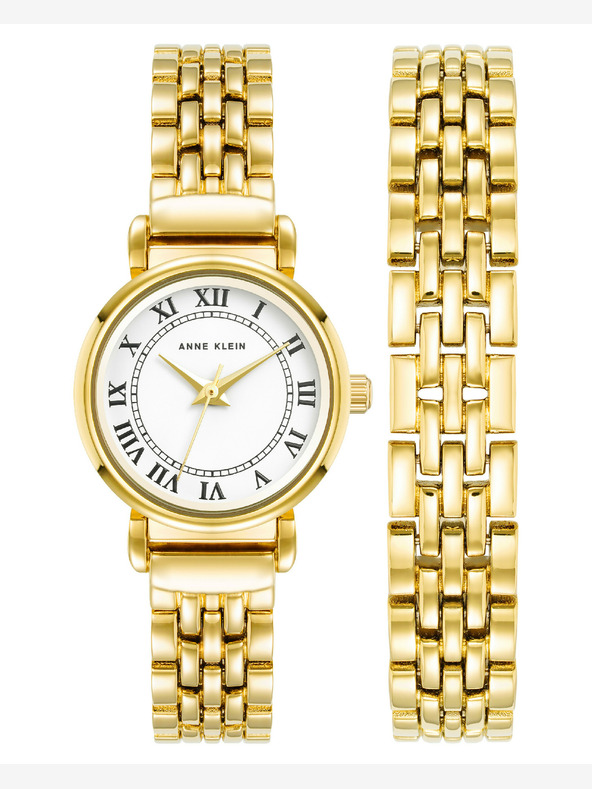 Anne Klein Anne Klein AK/ 4144GPST подаръчен комплект дамски часовник и гривна