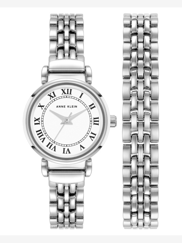Anne Klein Anne Klein AK/ 4145SVST подаръчен комплект дамски часовник и гривна