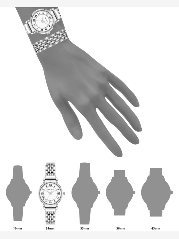 Anne Klein Anne Klein AK/ 4145SVST подаръчен комплект дамски часовник и гривна