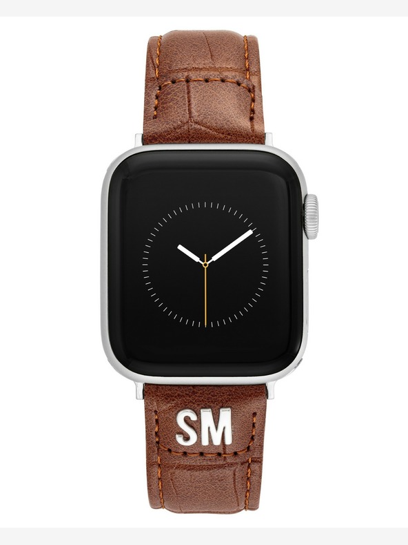 Steve Madden Steve Madden Дамска кафява веганска кожена каишка за Apple Watch 38/40/41 мм , WS/1002SVHY384041