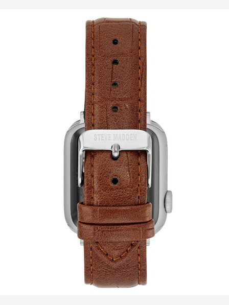 Steve Madden Steve Madden Дамска кафява веганска кожена каишка за Apple Watch 38/40/41 мм , WS/1002SVHY384041