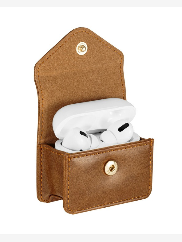 Anne Klein Кафяв кожен калъф Anne Klein за слушалки Apple AirPods Pro