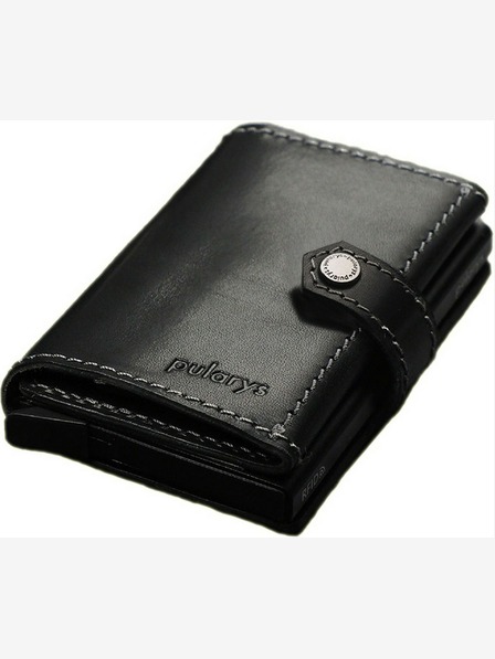 Pularys Pularys мъжки кожен портфейл Hiker Black 211114101