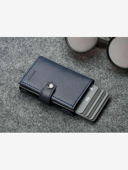 Pularys Pularys Мъжки кожен портфейл Hiker Blue 211114104