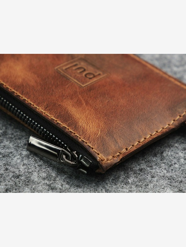 Pularys Pularys Мъжки кожен портфейл Oldtimer Slim Brown