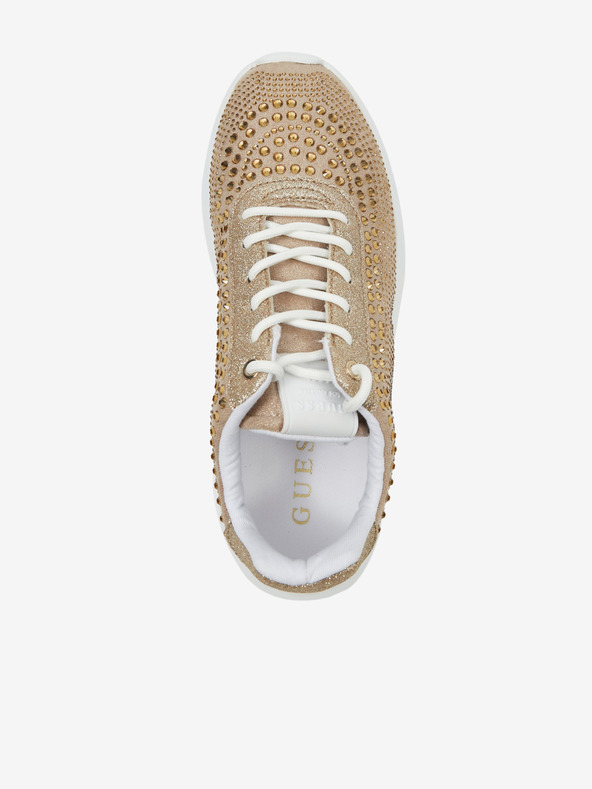 Guess Златни дамски маратонки Guess Deglitz