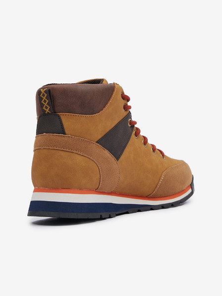 Sam 73 Кафяви мъжки ankle обувки с детайли в велурена обработка SAM 73 Musca