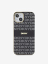 DKNY PC/TPU Repeat Pattern Tonal Stripe Magsafe заден капак за iPhone 13 черен DKNY