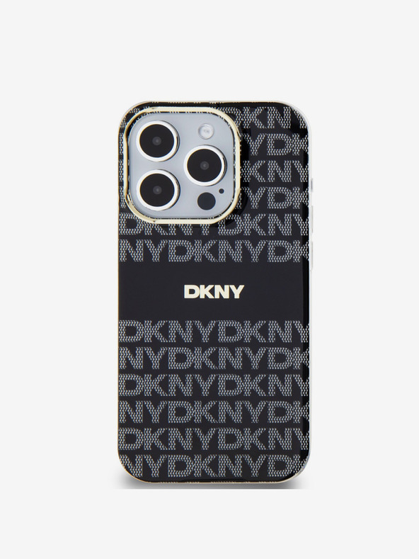 DKNY PC/TPU Repeat Pattern Tonal Stripe Magsafe Back Cover за iPhone 13 Pro Black DKNY