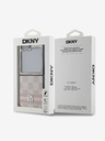 DKNY DKNY PU кожа с кариран модел и райе на гърба за Samsung Galaxy Z Flip 6 Pink