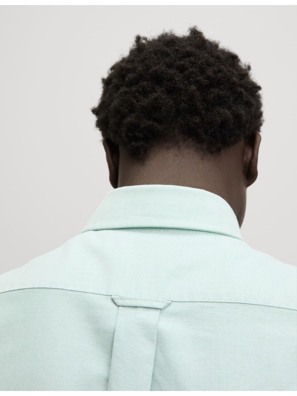 Marks & Spencer Оксфордска риза от чист памук The Ultimate Marks & Spencer зелена