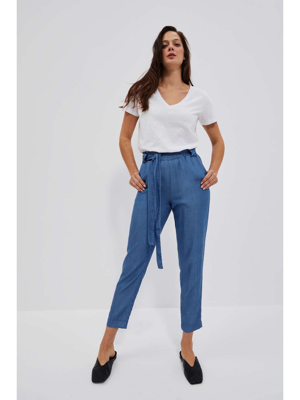 Moodo Бяла дамска тениска Moodo