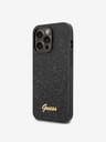 Guess Guess PC/TPU Glitter Flakes Metal Logo Back Cover за iPhone 14 Pro Max Black