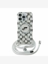 Karl Lagerfeld Karl Lagerfeld IML Monogram Crossbody K&CH Heads MagSafe заден капак за iPhone 16 Pro Max прозрачен