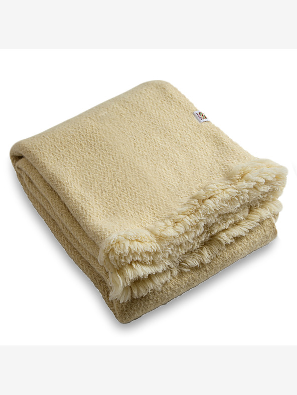 Balkanova Вълнено хвърляне Karandila VII - бяло, небоядисано