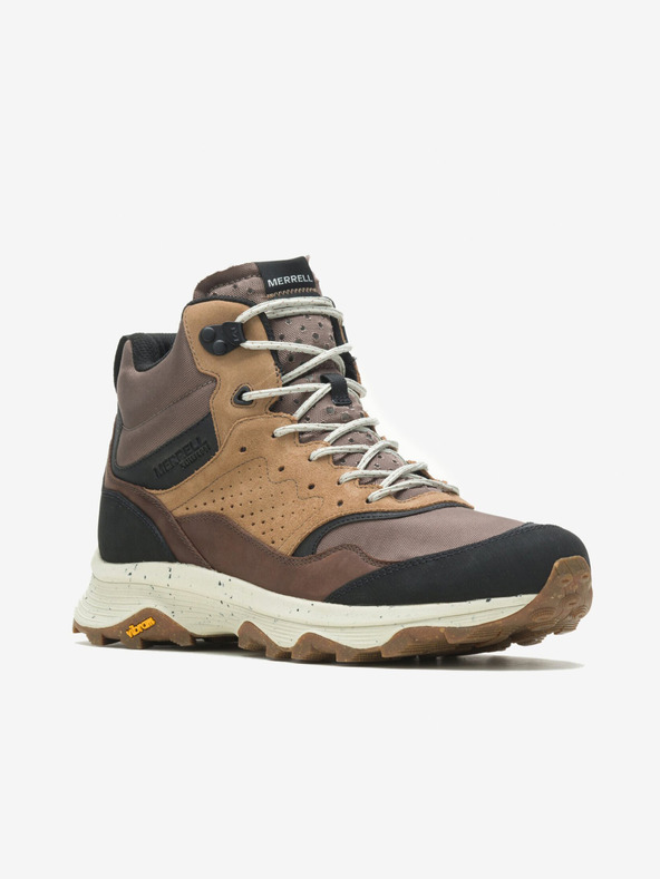 Merrell Кафяви мъжки маратонки на открито за глезена MERRELL Speed Solo Mid Водоустойчиви