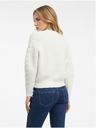 Orsay Кремав дамски пуловер с дантела ORSAY