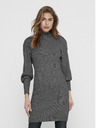 ONLY Тъмно сива рокля с оребрен пуловер ONLY Katia