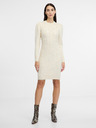 Orsay Кремава дамска рокля-пуловер ORSAY
