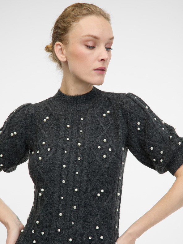 Orsay Тъмносива дамска рокля ORSAY