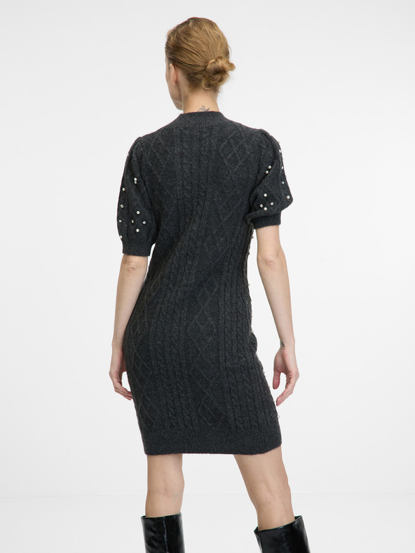 Orsay Тъмносива дамска рокля ORSAY