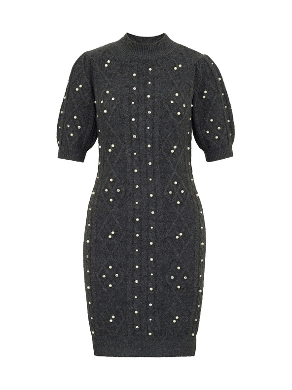 Orsay Тъмносива дамска рокля ORSAY