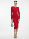 Orsay Червена дамска миди рокля ORSAY