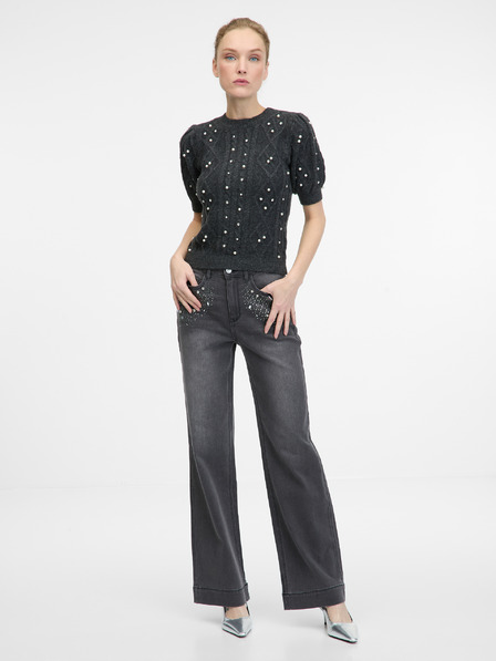 Orsay Тъмно сив дамски пуловер ORSAY