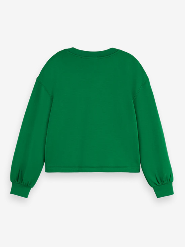 Scotch & Soda Зелен дамски суитшърт от модал Scotch & Soda