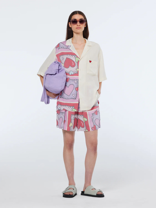 Scotch & Soda Червена и кремава дамска шарена риза Scotch & Soda