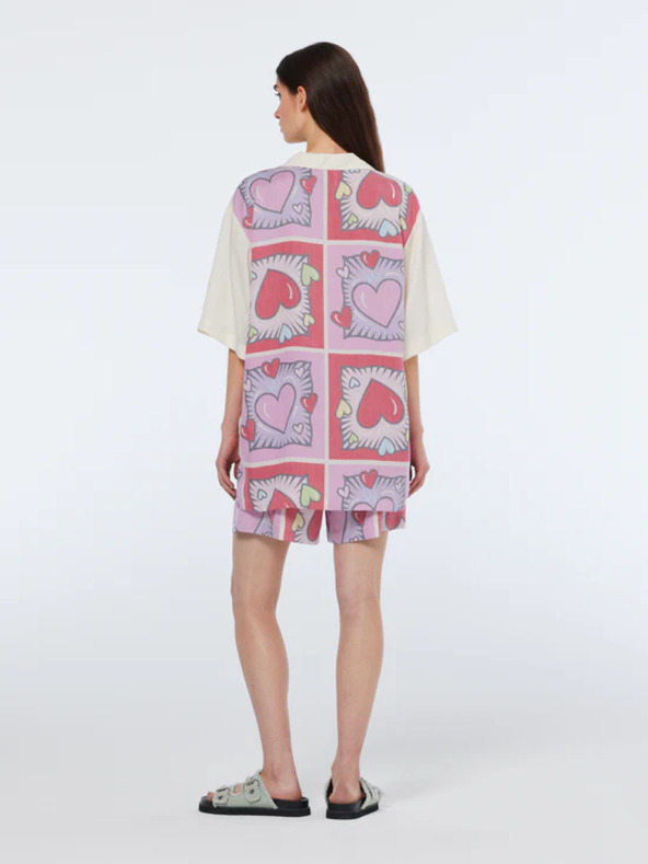 Scotch & Soda Червена и кремава дамска шарена риза Scotch & Soda