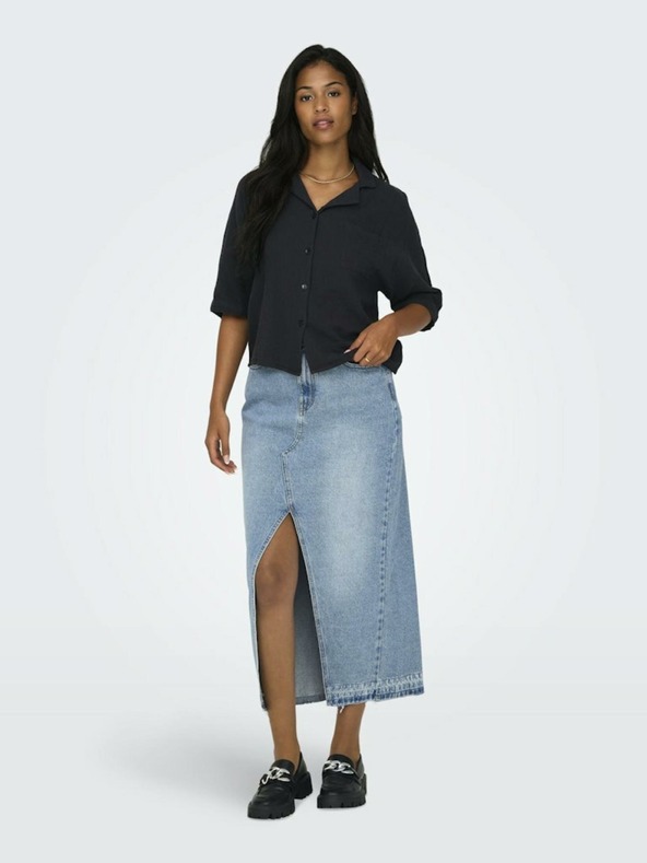 ONLY Тъмно сива дамска блуза ONLY Thyra