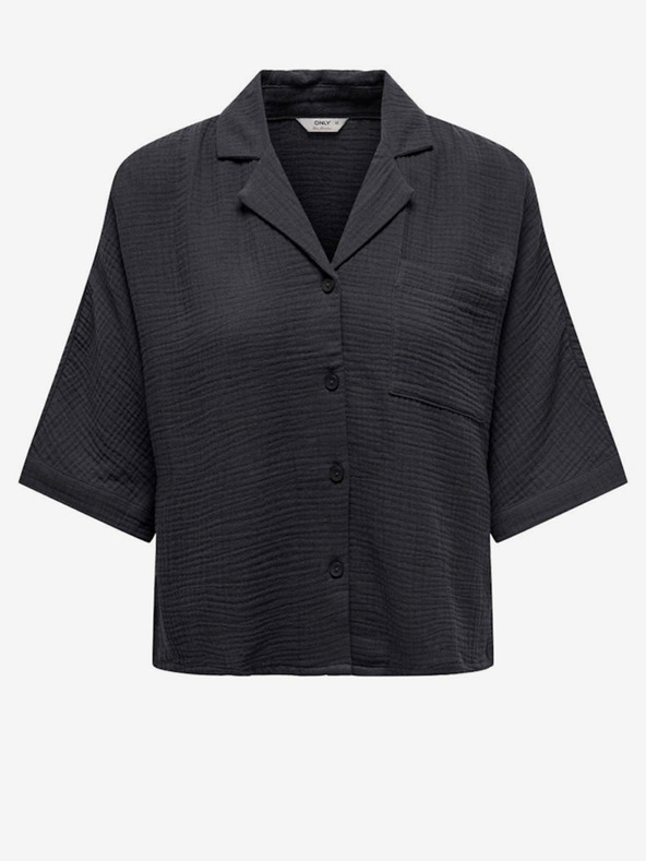 ONLY Тъмно сива дамска блуза ONLY Thyra