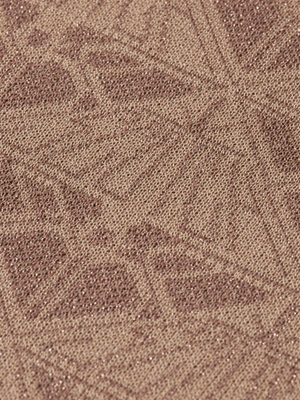 Scotch & Soda Кафяви дамски панталони с десен Scotch & Soda