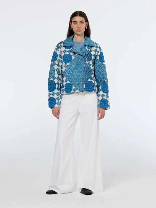 Scotch & Soda Бели дамски дънки с широки крачоли Scotch & Soda