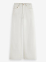 Scotch & Soda Бели дамски дънки с широки крачоли Scotch & Soda