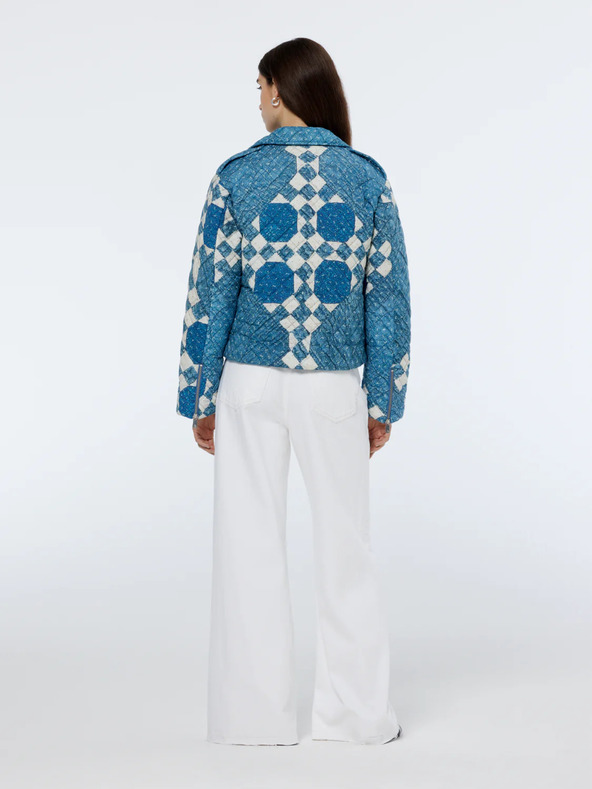 Scotch & Soda Синьо шарено дамско яке Scotch & Soda